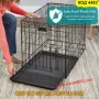 Сгъваема метална клетка за кучета – 89x59x65 см, за средноголеми породи - КОД 4483, снимка 2