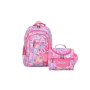 Комплект раница и чанта за храна Mercado Trade, За ученици, За момичета Светло розовв, снимка 2