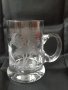 Немска ловна ръчно шлифована стъклена чаша за бира 0,5 л.,  нова, снимка 3