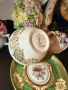 Crown Staffordshire England - Circa 1930 Pattern A 13460 - невероятно красив английски двоен сет, снимка 5