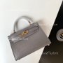 Hermes Kelly Mini grey, снимка 2