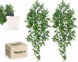 PLANTASPOD Изкуствени висящи растения със саксии (2 броя), снимка 1