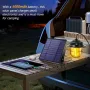 XRDZYXGS Лампа за къмпинг, акумулаторна 2000mAh 1000LM, водоустойчива с 6000mAh соларен панел, снимка 4