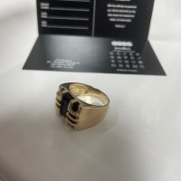 Златен мъжки пръстен 14 карата , снимка 2 - Пръстени - 43298480