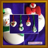 Коледни гипсови фигурки, снимка 4 - Рисуване и оцветяване - 26638399