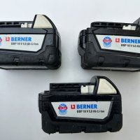 Berner / Milwaukee - Батерии 18V 5.0Ah и зарядни, снимка 2 - Други инструменти - 43383138