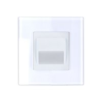 LED лампа за стълбище, комплект с кристална рамка "LUX-ON" БЯЛ, ЧЕРЕН, снимка 4 - Ключове, контакти, щепсели - 40505365