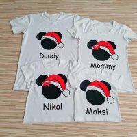 ✨️ Коледни тениски  за цялото семейство или боди за бебе, снимка 4 - Тениски - 43007914