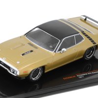 Plymouth GTX Runner 1971 - мащаб 1:43 на IXO моделът е нов в PVC дисплей-кейс, снимка 1 - Колекции - 44061373