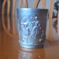 Малка чаша- шот от калай , снимка 4 - Антикварни и старинни предмети - 38299066