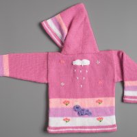 Бледо розова перуанска детска жилетка, размери от 0 до 7 години , снимка 2 - Детски пуловери и жилетки - 35537480