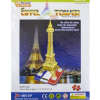 Пъзел 3D Айфелова кула от 33 части (270106) , снимка 1 - Игри и пъзели - 36406862