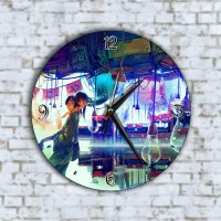 Стенен Часовник - Анимиран Фентъзи Свят Майка С Детенце, снимка 1 - Стенни часовници - 42934619