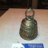 камбана-10х7см мед/месинг внос германия 2107211223, снимка 4 - Антикварни и старинни предмети - 33584324