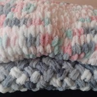Ръчно плетено одеяло 82/85 см, снимка 10 - Спално бельо и завивки - 42326112