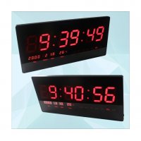 Настолен часовник с Влагомер, Термометър, Календар, голям LCD дисплей - 4622, снимка 1 - Други стоки за дома - 26992673