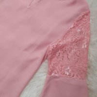 -20% Красива розова риза/блуза в бохо стил , снимка 2 - Ризи - 36838326