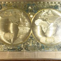 Стара географска карта на Хондиус  за декорация на стена - реплика , снимка 2 - Антикварни и старинни предмети - 40756020