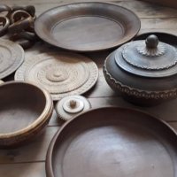 Ръчно правени дървени чинии и купи, снимка 5 - Декорация за дома - 40100108