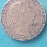 1 Florin 1858г.Австрия,сребрна., снимка 1 - Нумизматика и бонистика - 43460250
