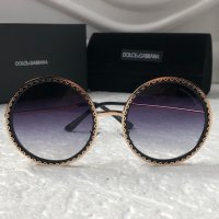 Dolce & Gabbana DG Дамски слънчеви очила кръгли овални , снимка 1 - Слънчеви и диоптрични очила - 38767143