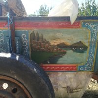 Автентични рисувани канати за магарешка каруца, снимка 4 - Декорация за дома - 37721464