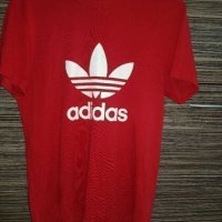 Adidas Trefoil мъжка  червена тениска номер s., снимка 10 - Тениски - 37316042