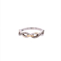 Златен дамски пръстен 1,81гр. размер:53 14кр. проба:585 модел:21045-2, снимка 1 - Пръстени - 43402362