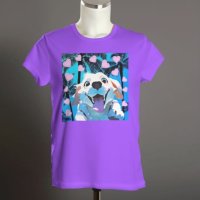 тениска с принт кученце, снимка 3 - Тениски - 43662161