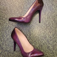 Лилави обувки Мегияс, снимка 1 - Дамски обувки на ток - 43672439
