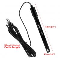 E-312 pH електрод за тестери с BNC конектор 50 Ohm, кабел 300 см, снимка 7 - Друга електроника - 36747742