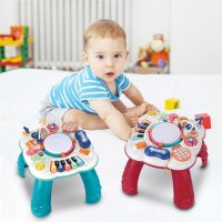 👶Интерактивна бебешка музикална масичка с игри, снимка 10 - Музикални играчки - 42964379