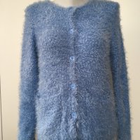 Zara winter collection girls - пухкава синя жилетка S M , снимка 1 - Жилетки - 27272883