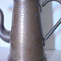 Стар чайник мед + месинг, снимка 3 - Антикварни и старинни предмети - 26880336
