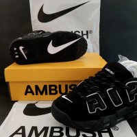Nike Ambush Air More Uptempo Black Нови Оригинални Мъжки Обувки Кецове Маратонки Размер 43 Номер, снимка 2 - Маратонки - 44102299
