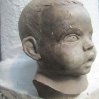Бебе реалистична глава автор скулптура фигура пластика бюст, снимка 4 - Статуетки - 43448238