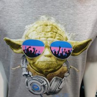 Нова мъжка тениска с трансферен печат Йода, Междузвездни войни (Star Wars), снимка 2 - Тениски - 28263588