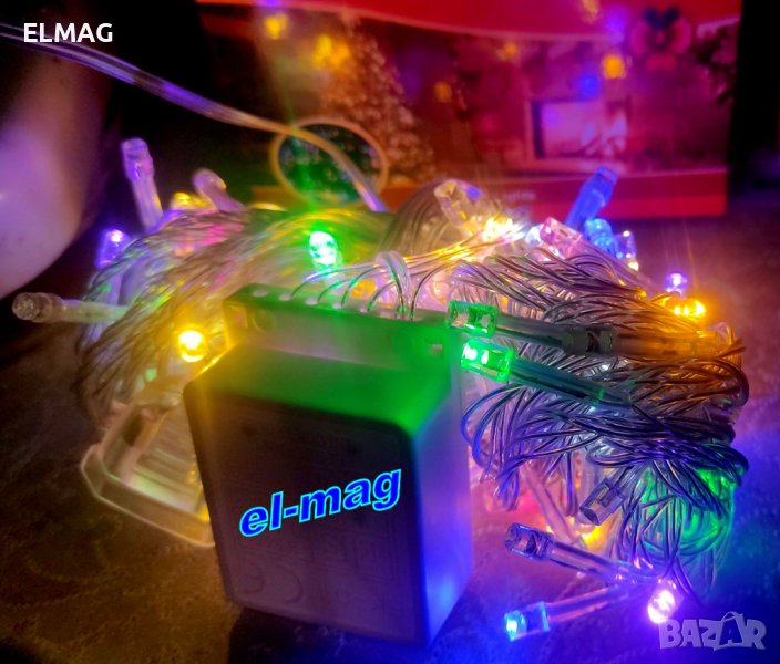 НОВОГОДИШНИ - ,,ГИРЛЯМДИ''-8 метра; 90-100 LED БЕЛИ,ЧЕРВЕНИ, ЗЕЛЕНИ; СИНИ , снимка 1