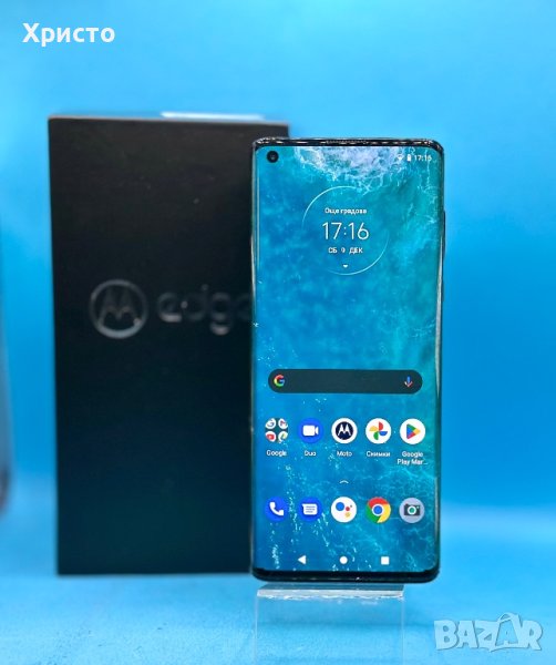 Motorola Edge, 128 GB, 6 GB RAM, Dual SIM, 5G, Solar Black, снимка 1