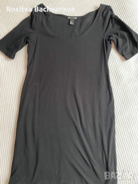 Черна права рокля H&M, размер М, снимка 1