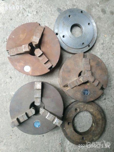 Патронници за струг 200мм 3 броя , снимка 1