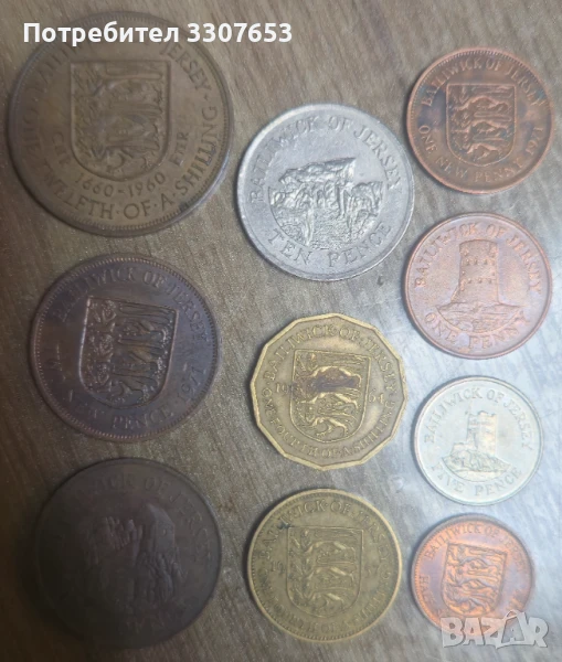 монети Джърси10 бр, снимка 1