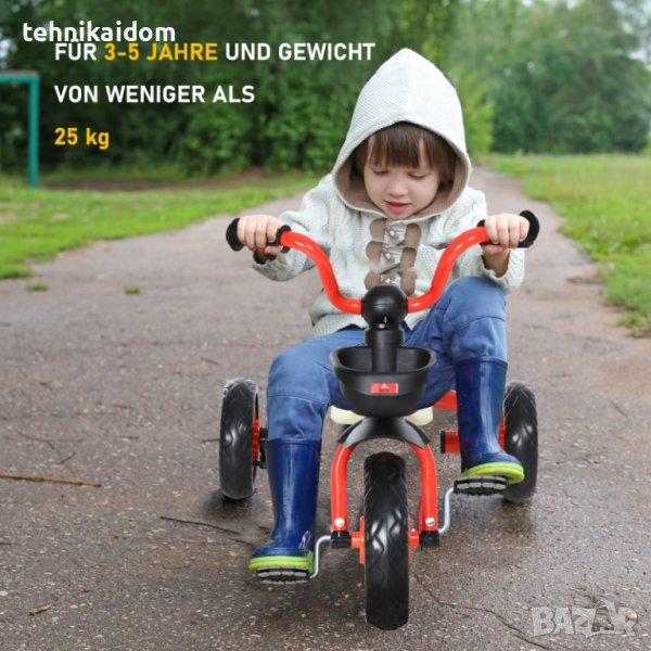 Детско колело Homcom триколка 65 x 50 x 56 cм внос от Германия, снимка 1