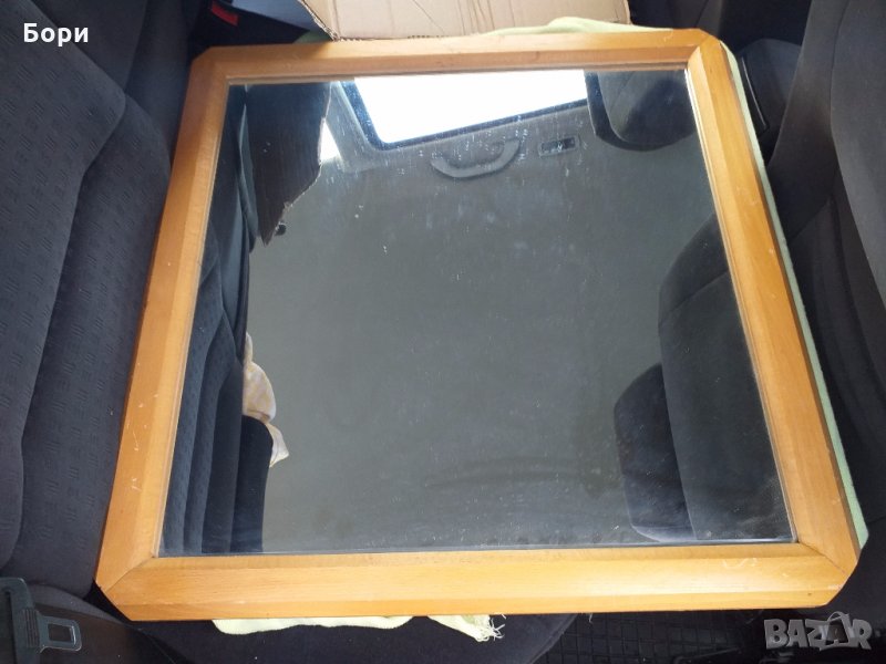 Ново огледало в дървена рамка 65/65/2см, снимка 1