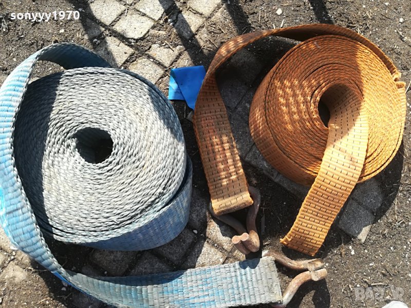 Колани ленти 9 метра-от тир-яки и здрави за бита или теглене, снимка 1