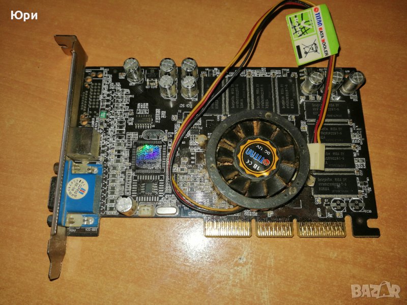 Продавам Nvidia GeFORCE FX 5200 128 MB DDR TV-Out DVI 64bit, снимка 1