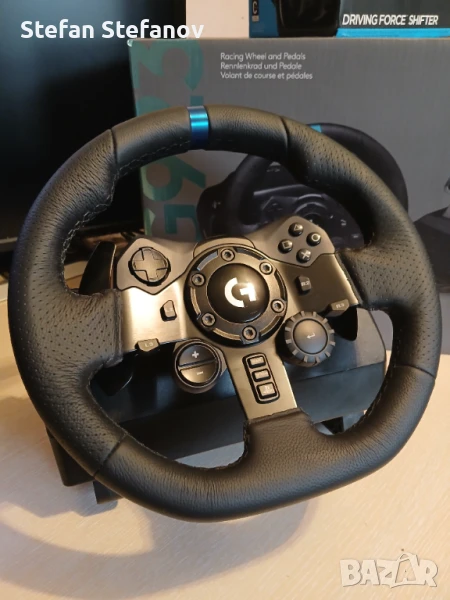 С ГАРАНЦИЯ! Logitech G923 Force Feedback волан със скорости за PC и PS PlayStation 4 5 Pro Slim FAT, снимка 1