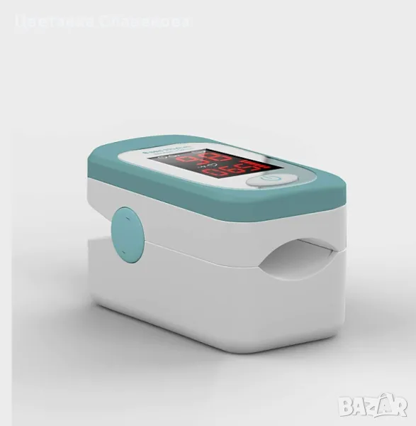 Taurus Healthcare -пулсов оксиметър, пръстов оксиметър, ниво на насищане с кислород в кръвта 8 s., снимка 1