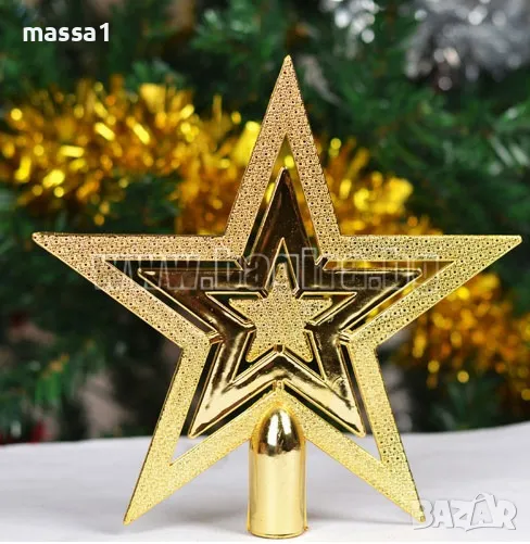 НОВО!!! Връх златен за елха, снимка 1