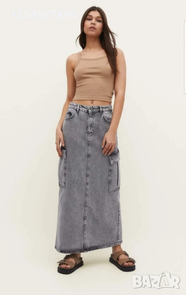 Дънкова пола Stradivarius, снимка 1